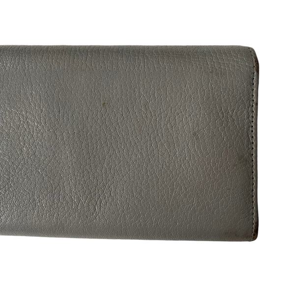 Givenchy Pandora Continental Wallet Pebbled Leather Gray - Picture 8 of 13